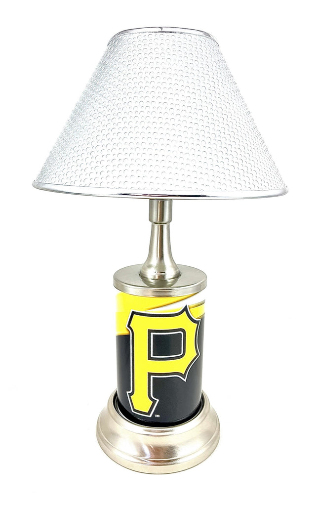 MLB Pittsburgh Pirates Official License Plate Collectible Table / Desk Lamp.