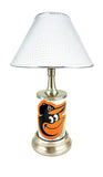 MLB Batilmore Orioles Official License Plate Collectible Table / Desk Lamp.