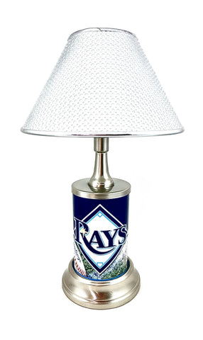 MLB Tampa Bay Rays Official License Plate Collectible Table / Desk Lamp