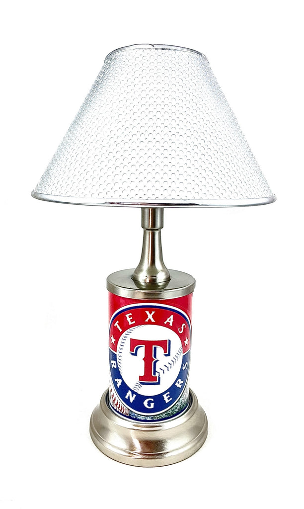 MLB Texas Rangers Official License Plate Collectible Table / Desk Lamp.