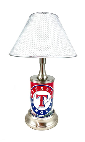 MLB Texas Rangers Official License Plate Collectible Table / Desk Lamp