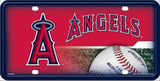 MLB Los Angeles Angels Official License Plate Collectible Table / Desk Lamp.