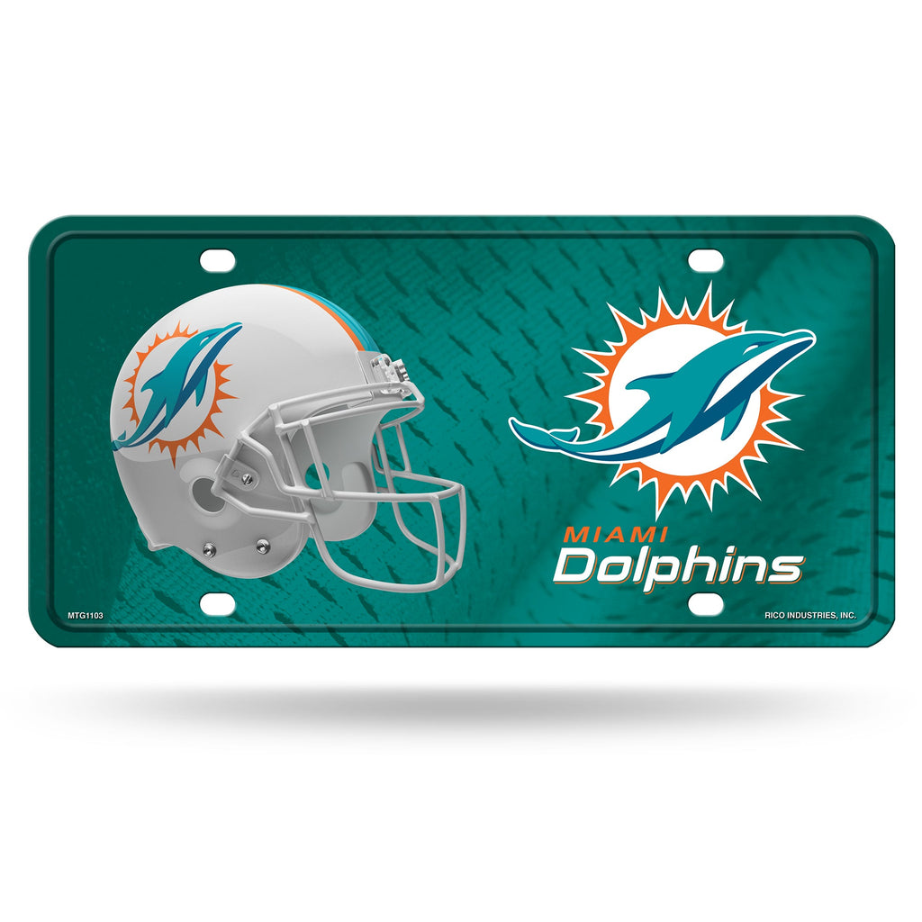 NFL Miami Dolphins Official Metal Sign License Plate Exclusive Collect