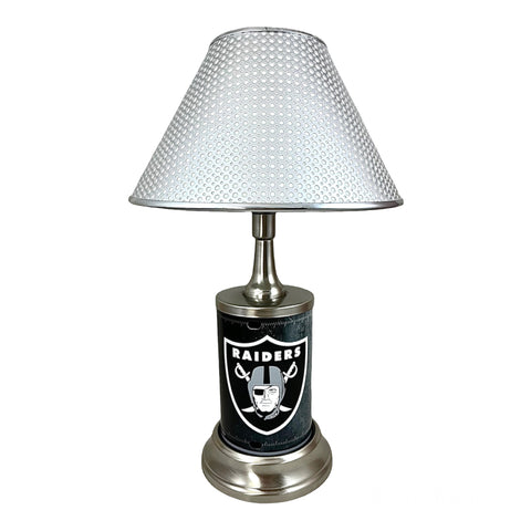 NFL Las Vegas Raiders Official Metal Sign License Plate Exclusive Collectible Sport Table Desk Lamp Best Gift Ever