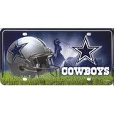 NFL Dallas Cowboys Official Metal Sign License Plate Exclusive Collectible Sport Table Desk Lamp Best Gift Ever