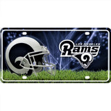 NFL Los Angeles Rams Official Metal Sign License Plate Exclusive Collectible Sport Table Desk Lamp Best Gift Ever