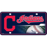 MLB Cleveland Indians Official Metal Sign License Plate Exclusive Collectible Sport Table Desk Lamp Best Gift Ever