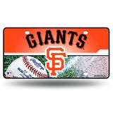 MLB San Francisco Giants Official License Plate Collectible Table / Desk Lamp.