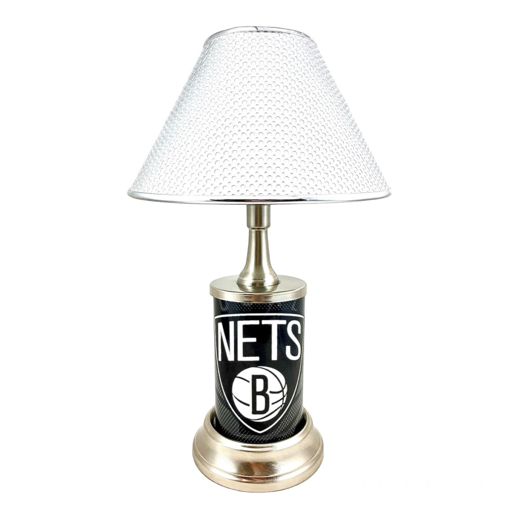 NBA Brooklyn Nets Official License Plate Metal Sign Handmade Sport Collectible Table Desk Lamp