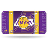 NBA Los Angeles Lakers Official License Plate Metal Sign Handmade Sport Collectible Table Desk Lamp