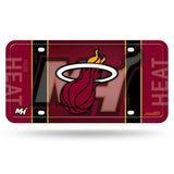 NBA Miami Heat Official License Plate Metal Sign Handmade Sport Collectible Table Desk Lamp