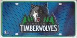NBA Minnesota Timberwolves Official License Plate Metal Sign Handmade Sport Collectible Table Desk Lamp