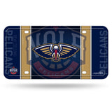 NBA New Orleans Pelicans Official License Plate Metal Sign Handmade Sport Collectible Table Desk Lamp