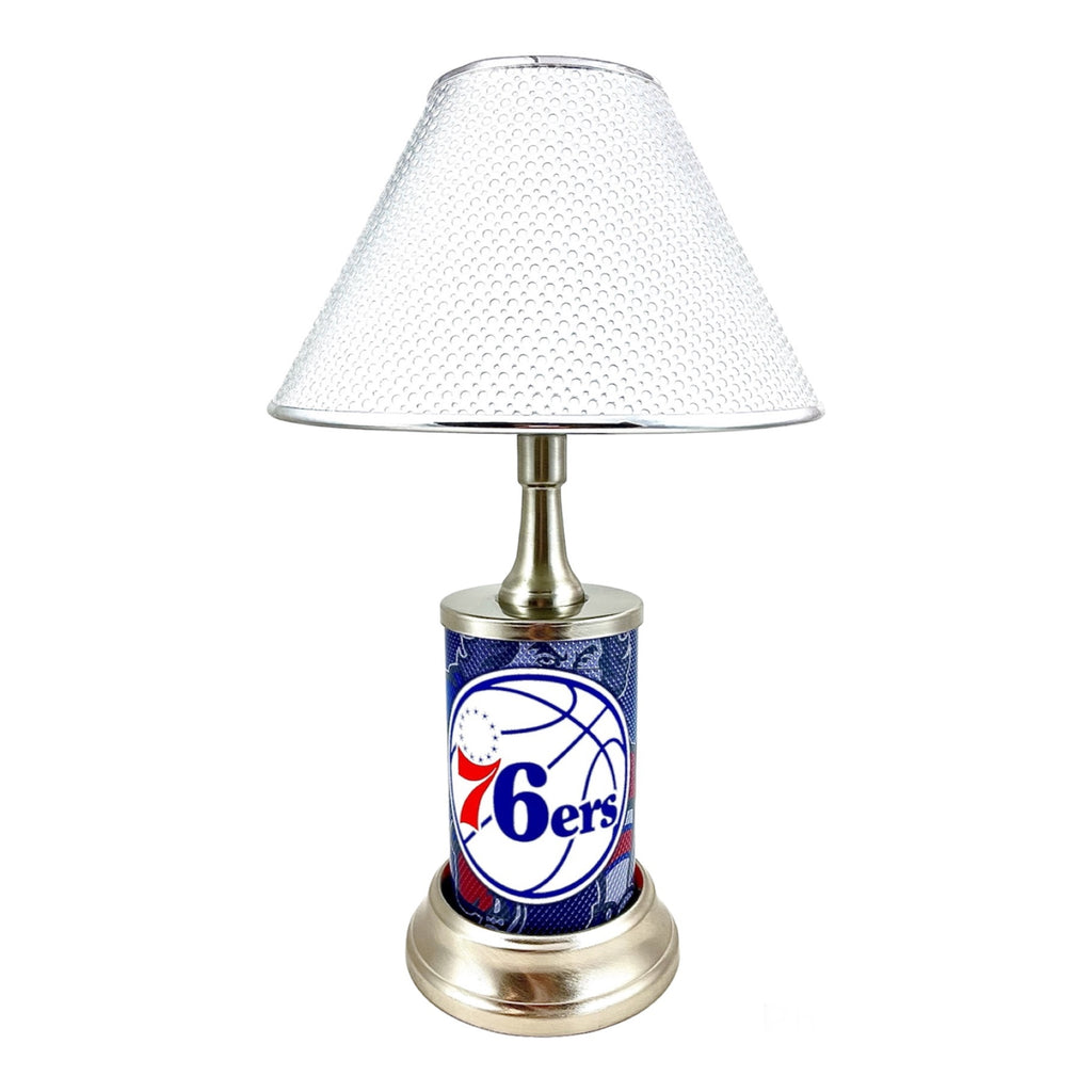 NBA Philadelphia 76ers Official License Plate Metal Sign Handmade Sport Collectible Table Desk Lamp