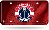 NBA Washington Wizards Official License Plate Metal Sign Handmade Sport Collectible Table Desk Lamp