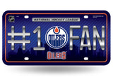 NHL Edmonton Oilers Official Metal Sign License Plate Exclusive Collectible Sport Table Desk Lamp Best Gift Ever