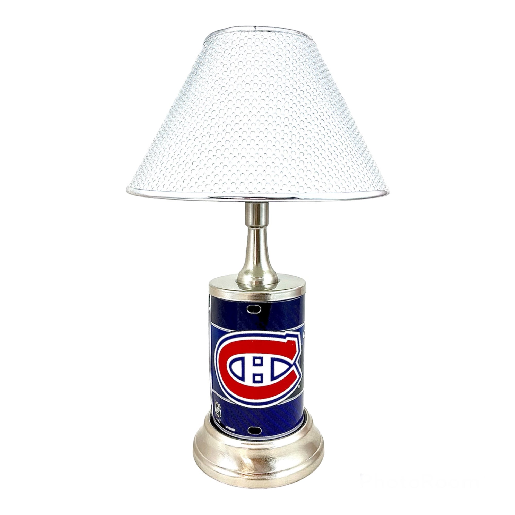 NHL outlet Montreal Canadiens Official Metal License Plate Handmade Sport Table Lamp