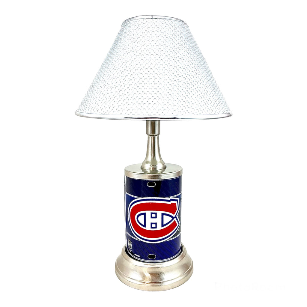 NHL Montreal Canadiens Official Metal Sign License Plate Exclusive Collectible Sport Table Desk Lamp Best Gift Ever