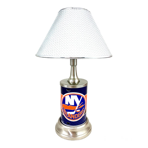 NHL New York Islanders Official Metal Sign License Plate Exclusive Collectible Sport Table Desk Lamp Best Gift Ever