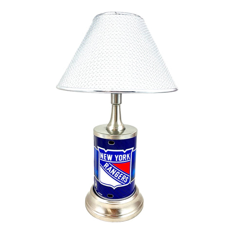 NHL New York Rangers Official Metal Sign License Plate Exclusive Collectible Sport Table Desk Lamp Best Gift Ever