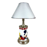 Mickey Mouse Lay Down Metal License Plate Collectible Table / Desk Lamp