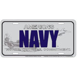 America's Navy Metal License Plate Collectible Table / Desk Lamp