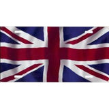 British Flag Airbrush Metal License Plate Collectible Table / Desk Lamp