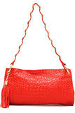 D16074 FFANY Exclusive Alligator Embossed Genuine Leather Cross-body Shoulder Clutch Purse SALE.