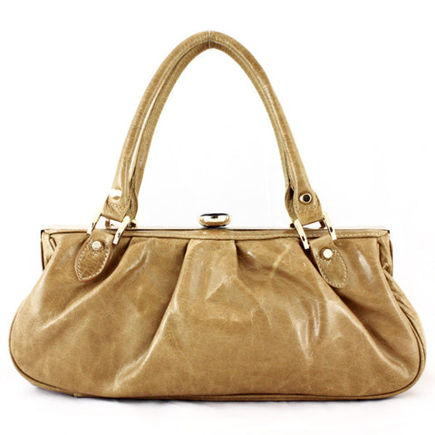 2001Y FFANY Exclusive Genuine Leather Shoulder Shopping Tote Handbag SALE