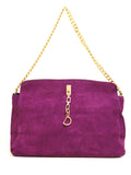 A1001 2-Pcs Fashion Faux Suede Leather Cross-body Shoulder Shopping Purse Clearance.