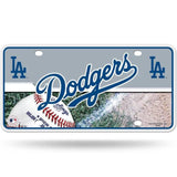MLB Los Angeles Dodgers Official License Plate Collectible Table / Desk Lamp.