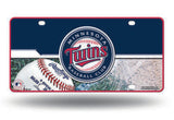 MLB Minnesota Twins Official License Plate Collectible Table / Desk Lamp.