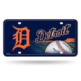 MLB Detroit Tigers Official License Plate Collectible Table / Desk Lamp.